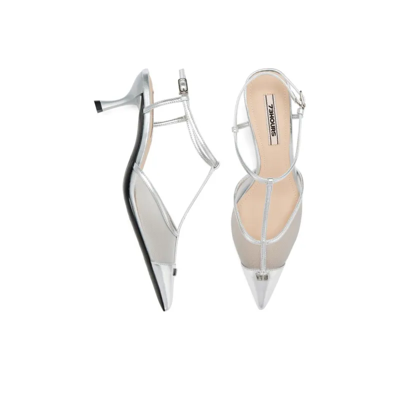 73Hours Skirt Hem Style High Heels Women's-14