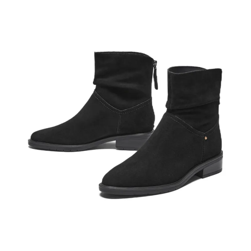 BATA Ankle Boots Women's Black/Apricot/Brown-4