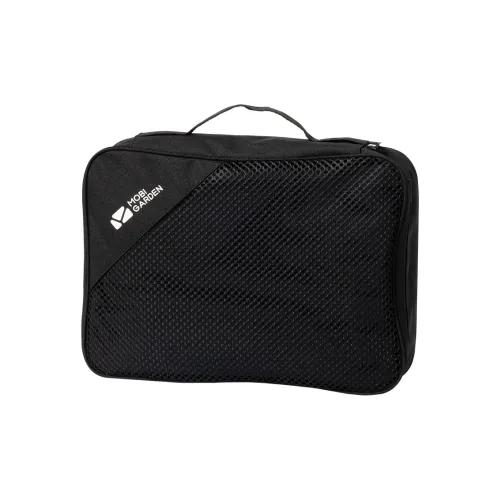 MOBI GARDEN Polyester Toiletry 10L bag Medium Size Unisex Night Black/Sand Stone
