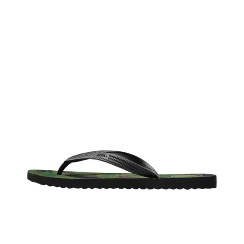 Vans Rubber Sole Slip-Resistant Flip Flops Men's Green