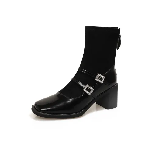 XIAOAJUE Ankle Boots 6.5cm Women's
