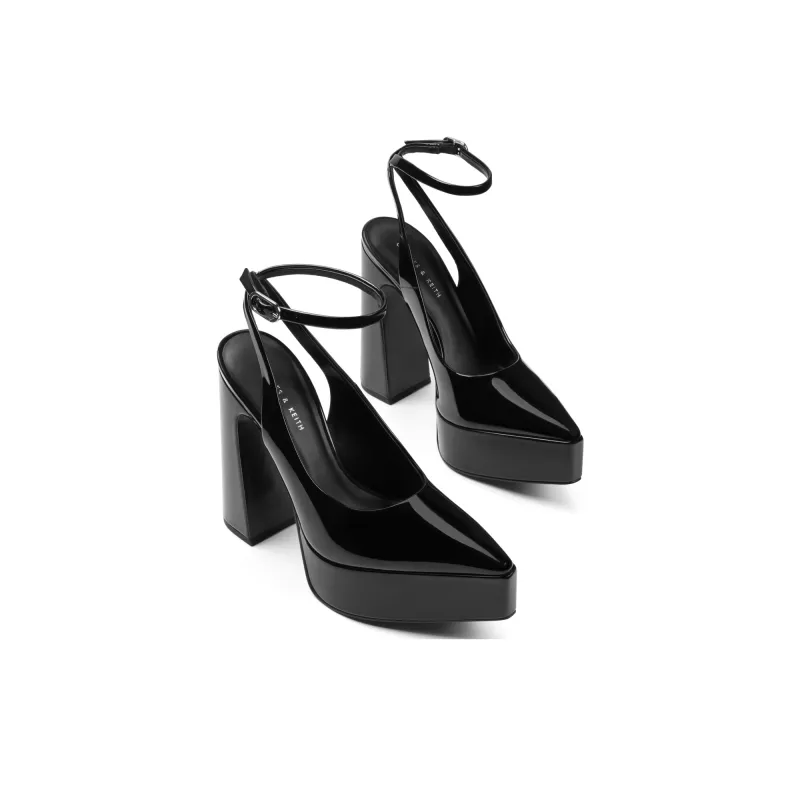 CHARLES&KEITH Chunky Heel High Heel Sandal 13.1cm Women's-2