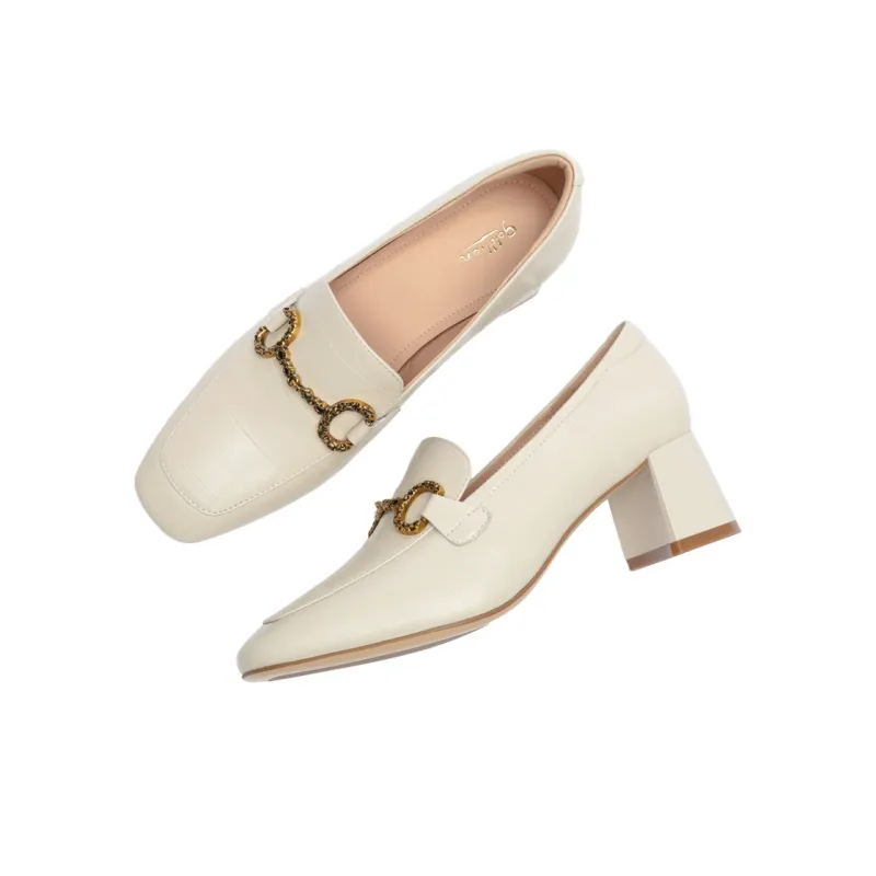 GOLDLION Chunky Heel High Heels Women's-8