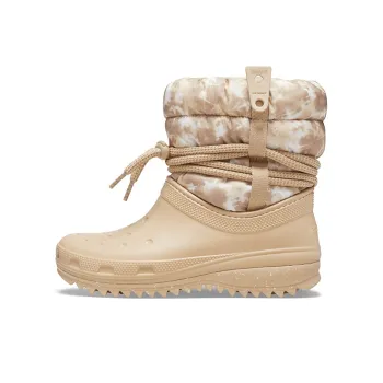 Crocs Classic Neo Puff Luxe Boots 'Beige White' Women's