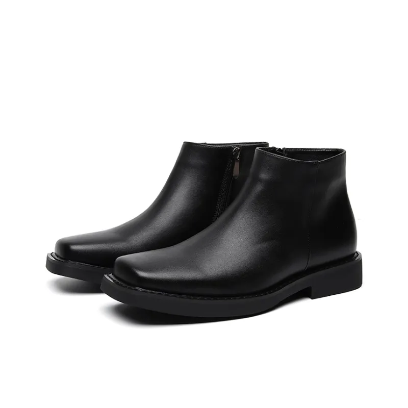 Chi Wolf Ankle Boots Men's Black-1
