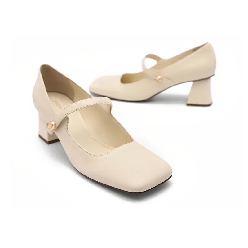 PEDRO High Heels Women's Low Top Black/Beige/Black 2-4
