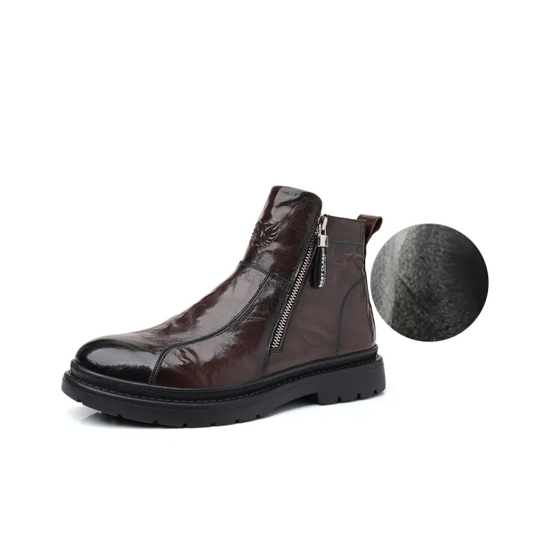 GZZ Ankle Boots Men Black-9