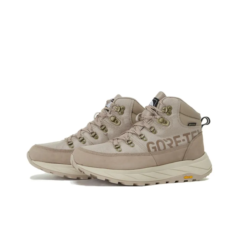 THE NORTH FACE Challenger Cushioned Slip Resistant Mid Top Hiking Shoes Men's Light Brown-2