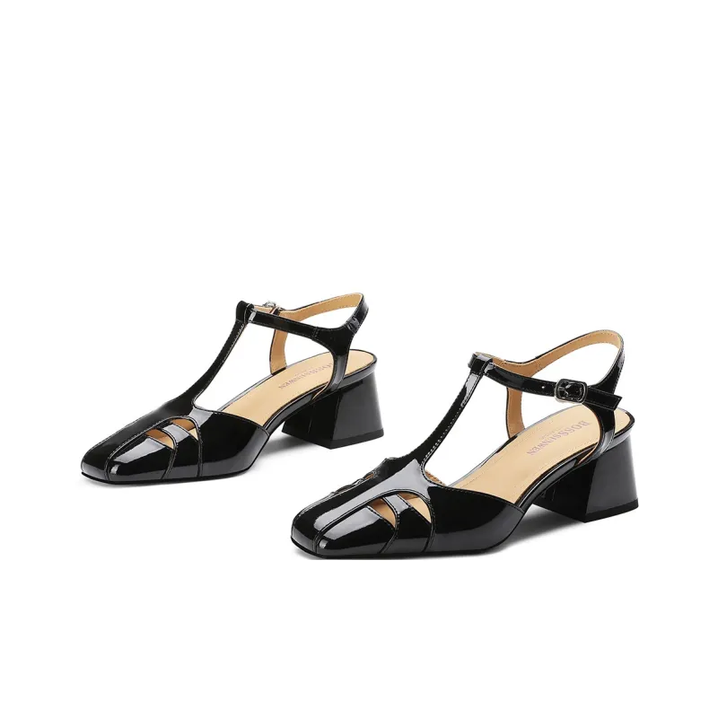 BOSSSUNWEN Chunky Heel High Heels 5cm Women's-3