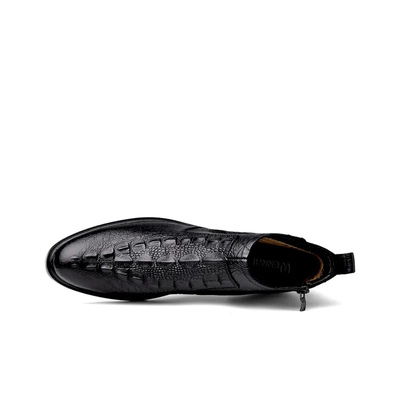 Wen Nai Ankle Boots Unisex Black-8