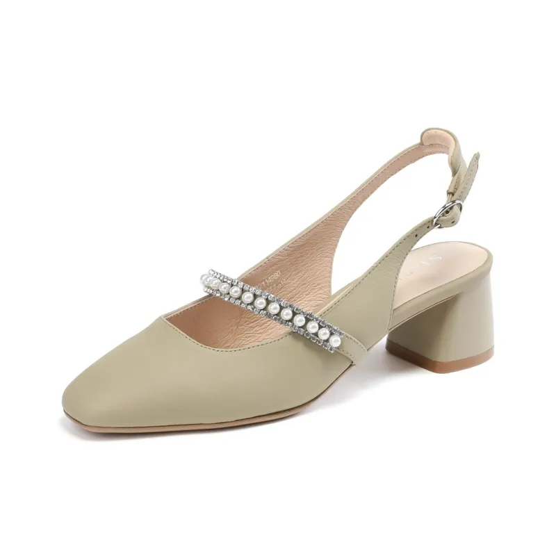 ST&SAT Chunky Heel High Heels 5cm Women's-4