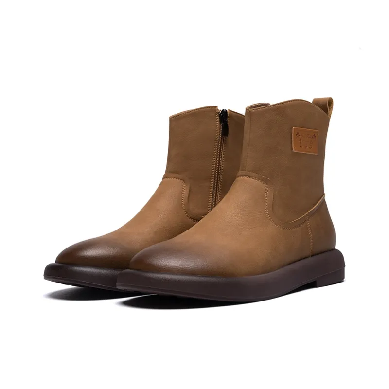 ZHR Ankle Boots Women's Black/Camel-20