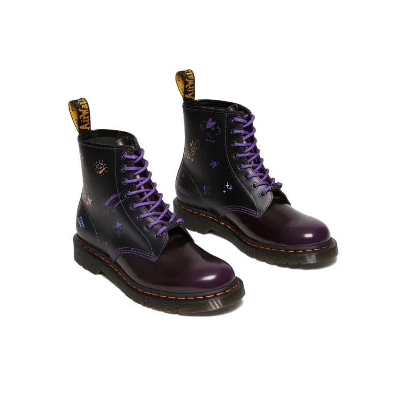 Dr.Martens X BT21 1460 Leather Boots 'Purple'-2
