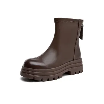 AOKANG Ankle Boots 5.3cm Women's Brown