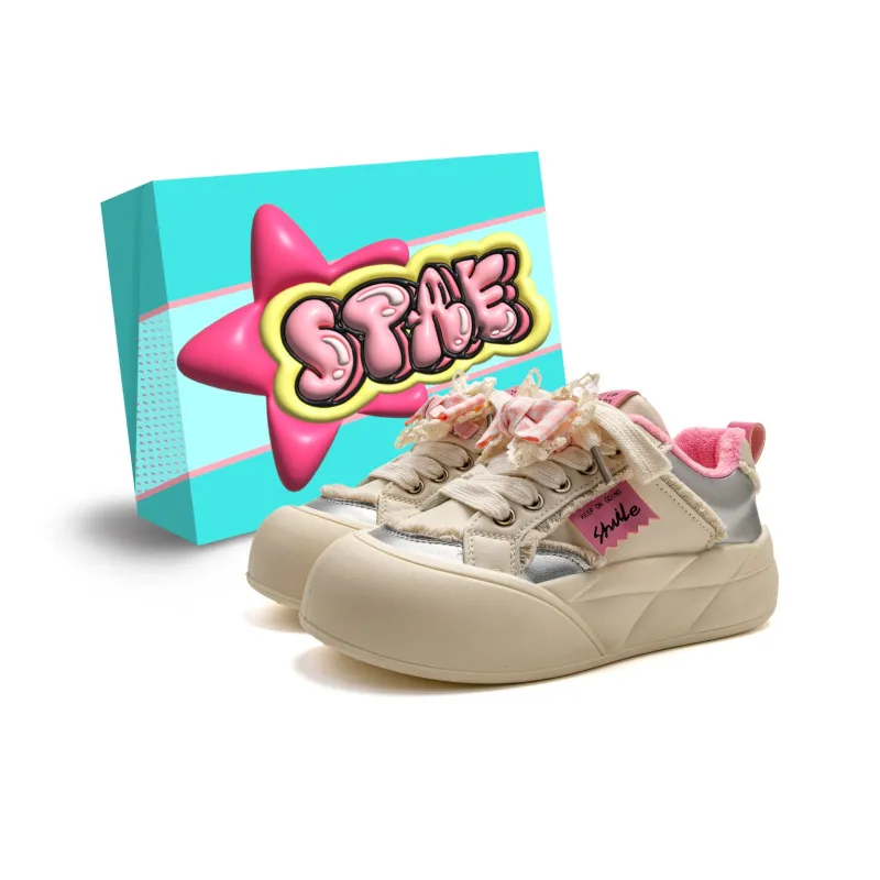 STAE Warm Wear-Resistant Slip-Resistant Low-Top Skateboard Shoes Women's Box Included-6