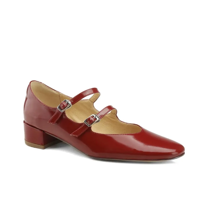 Naiyee High Heels Women's Burgundy/Silver/Ecru-1