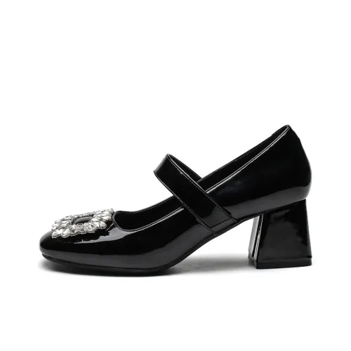 KATHRYN WILSON Chunky Heel High Heels 6CM Women's Black