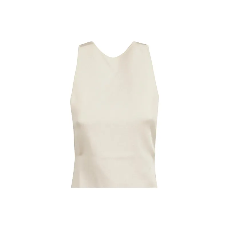 SAINT LAURENT SS24 Sleeveless Dress Women's Natural-2