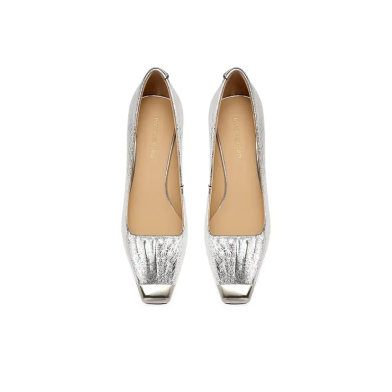 JESSICA SOPHIA Flared Heel High Heels 5cm Women's-2