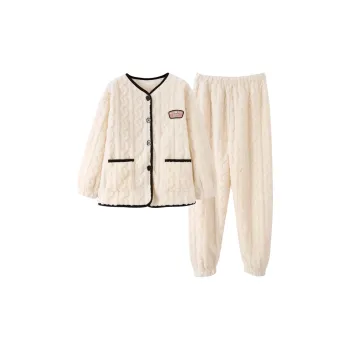 XIAFENYAN Pajama Set Women's Apricot