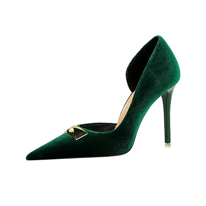 BIGTREE Slim Heel High Heels 10.5cm Women's-1