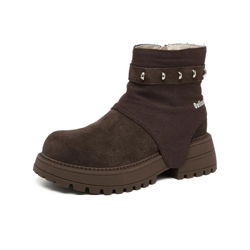 OULISASI Ankle Boots Women's-16