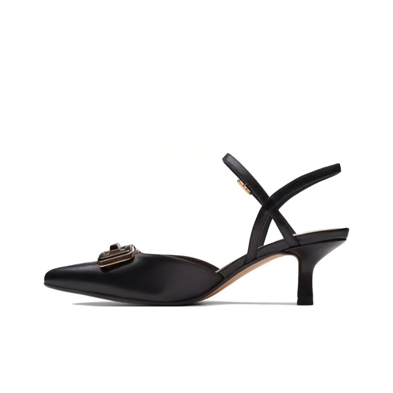 Clarks Slim Heel High Heels 5.5cm Women's Black-0