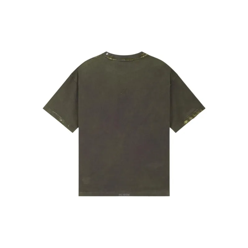 WE11DONE Faded effect T shirt-1