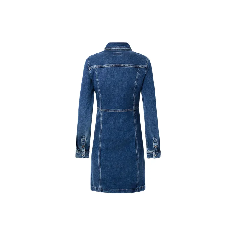 Pepe Jeans Long-Sleeved Dresses Women's Blue-1