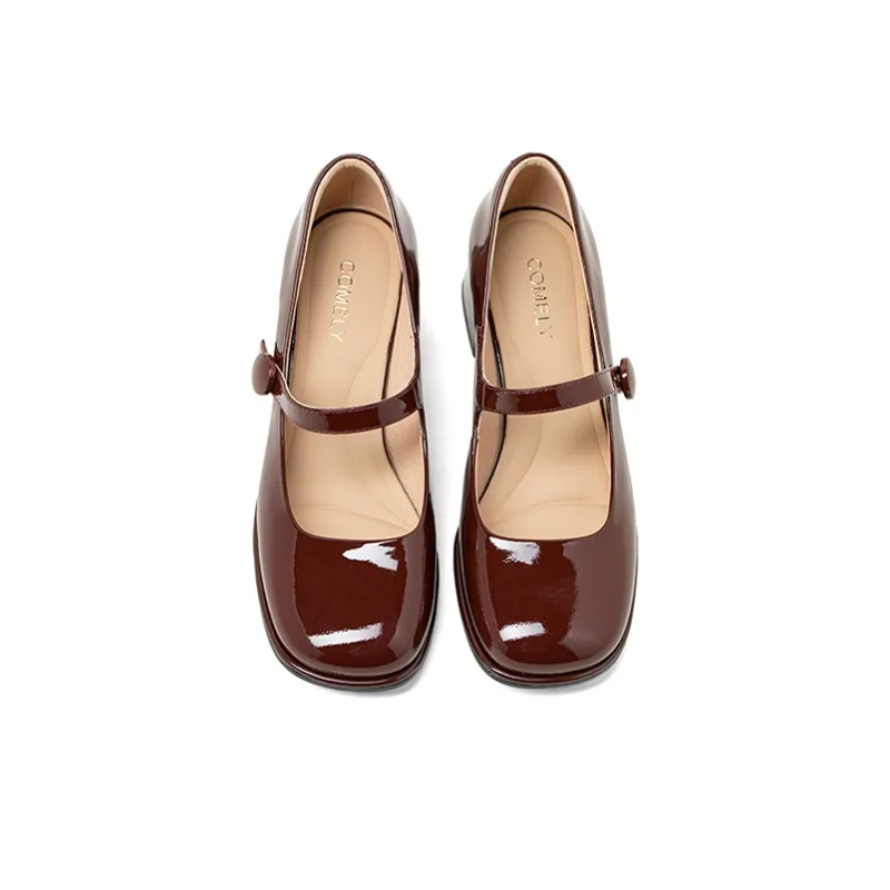 COMELY High Heels Women's Coffee/Pink/Ecru-12