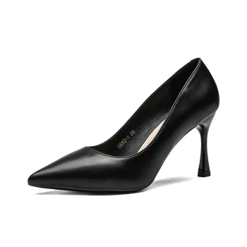 Lanza Slim Heel High Heels 6.5CM 8.5CM Women's Black