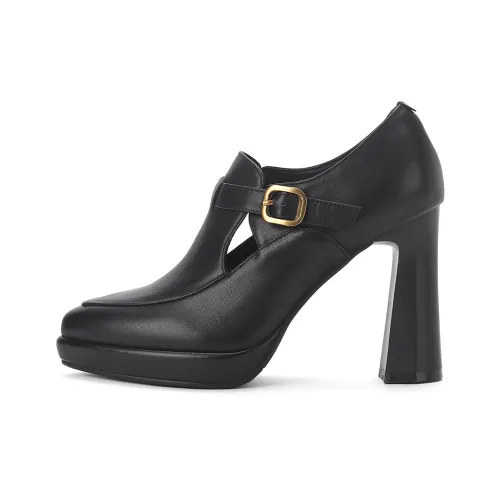 PIERCE GENTRY Chunky Heel High Heels 10cm Women's
