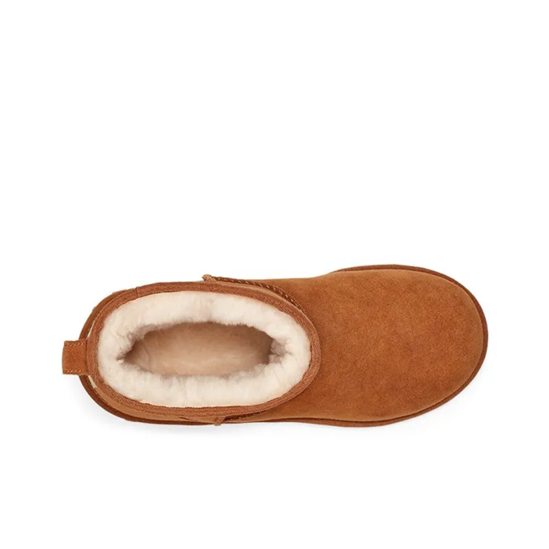 UGG Essential Mini Classic Fleece Lined Brown Women's-4