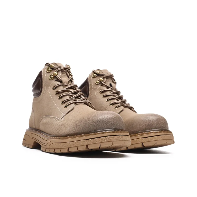 FAPAI Martin Boots Men Brown Yellow/Khaki-6