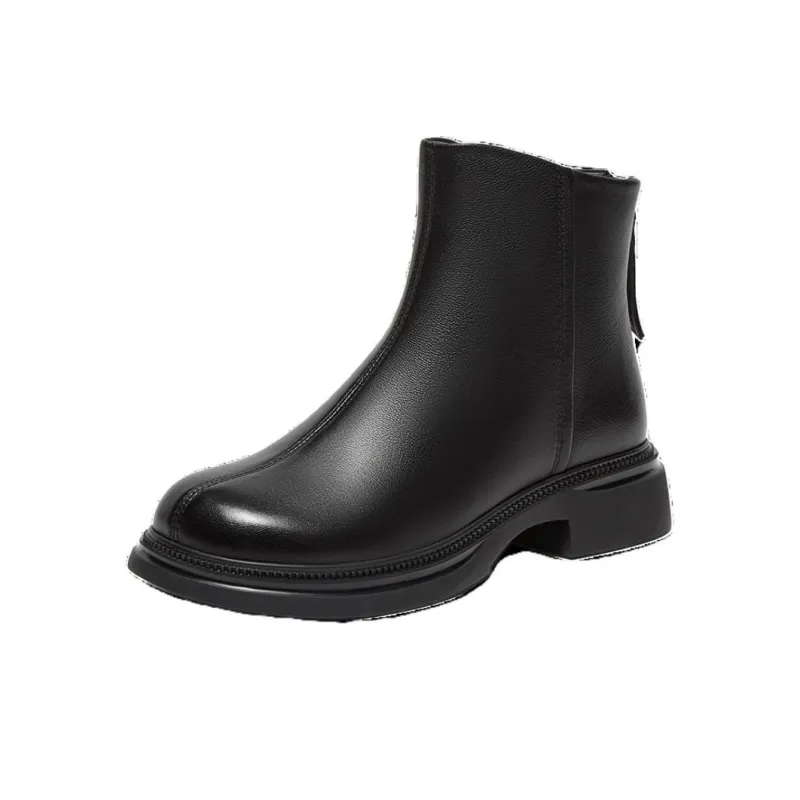 BASTO Ankle Boots Women's Solid Color-7
