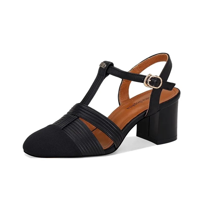 JESSICA SOPHIA Chunky Heel High Heels 5.5cm Women's-1