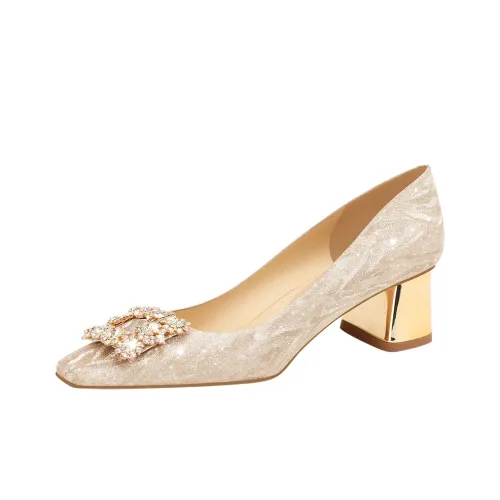 Ruby L Chunky Heel High Heels 4.5CM Women's