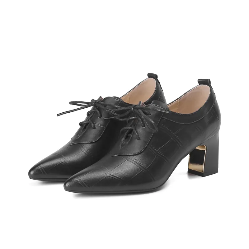 VEDULLAR Chunky Heel High Heels 6.5cm Women's-8