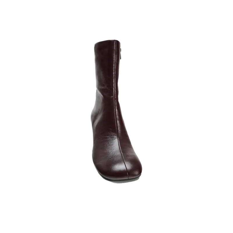 ZARA Ankle Boots Women's Chocolate Brown-2