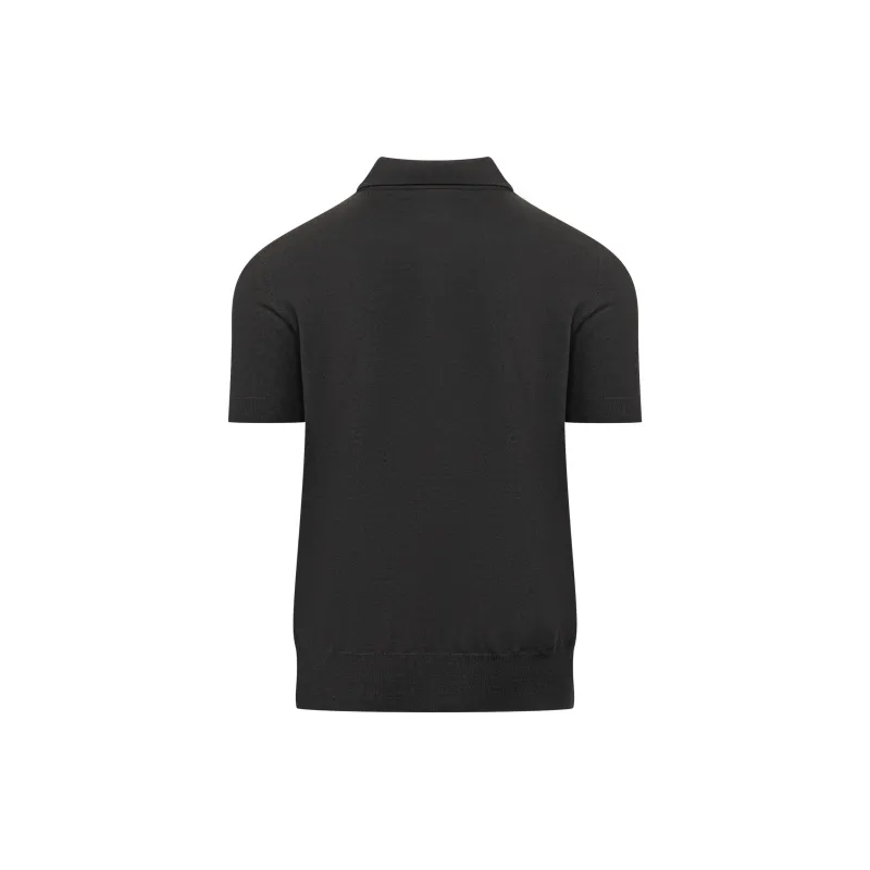 DSQUARED 2 D2 Leaf Knitted Polo Shirt-1