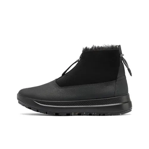 Ecco Warm Ankle-Length Snow Boots Women's Black