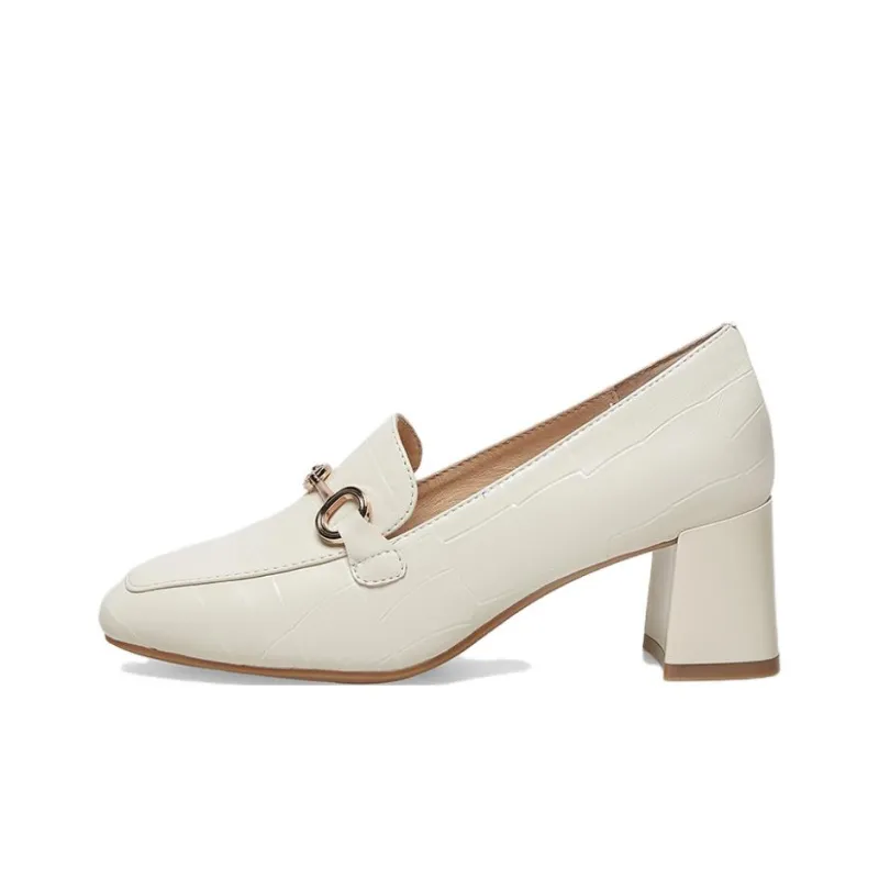 BASTO Chunky Heel High Heels 6cm Women's-4