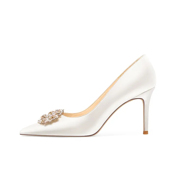 Holy Rose High Heels Women's White-5
