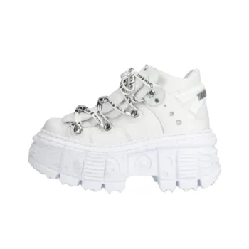NEW ROCK Ankle Boots Unisex White