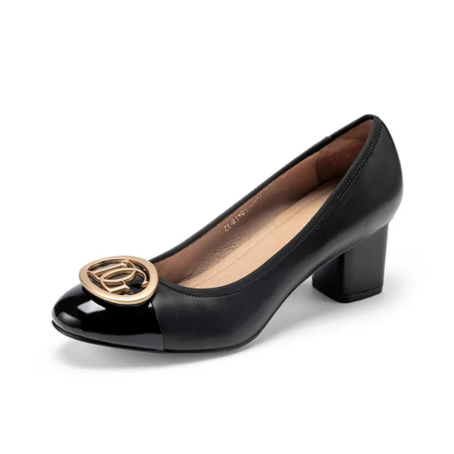 DG Chunky Heel High Heels 5cm Women's-0
