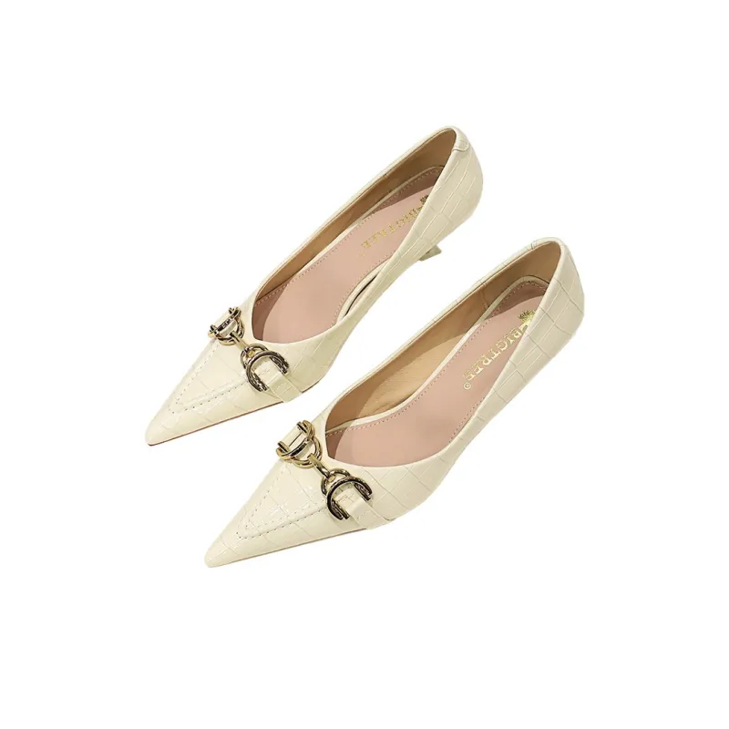 QITUMAUL Slim Heel High Heels 4.5cm Women's-5