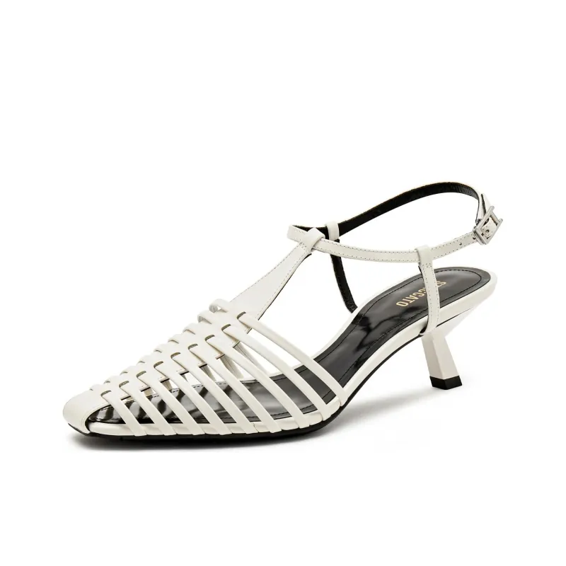 Staccato Fishbone High Heels Slim Heel High Heels 6cm Women's-1