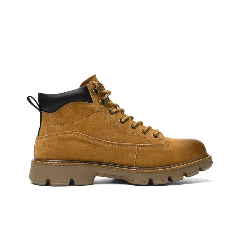 Lee Ankle Boots Men Dark Gray, Earth Yellow-6
