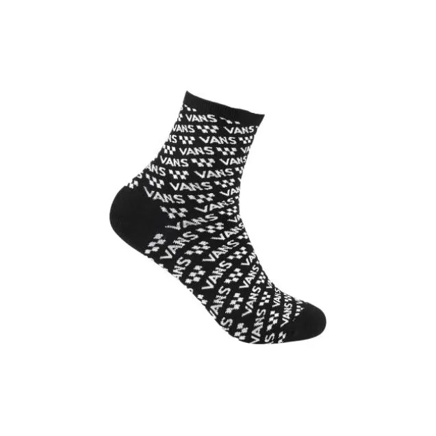 Vans Ankle Socks Women's 1 Pack Black/White-2