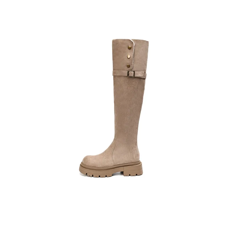 EBLAN Knee-high Boots Women's Umber-16